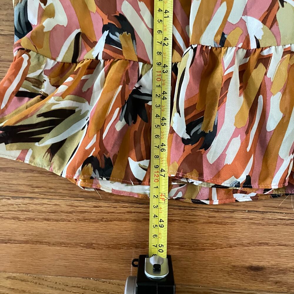 Hello Molly Womens 4 Painted By The Sun Sundress Multicolor Floral Casual - Picture 10 of 10